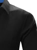 Refreshing Color Block Turn-Down Collar Long Sleeve Shirt For Men