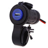 C944 - 60L - Z Single USB Charging Blue Indicator with Mount Gasket