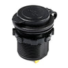 C938 5V 2.1A Single USB Vehicle Power Plug Blue Work Light Water Resistant Motorcycle Socket