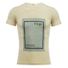 Male Letter Print Pure Color Round Neck Short Sleeve Shirt
