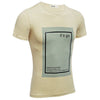 Male Letter Print Pure Color Round Neck Short Sleeve Shirt