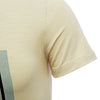 Male Letter Print Pure Color Round Neck Short Sleeve Shirt