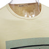 Male Letter Print Pure Color Round Neck Short Sleeve Shirt