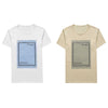 Male Letter Print Pure Color Round Neck Short Sleeve Shirt