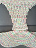 High Quality Fish Scale Shape Mermaid Tail Design Knitting Blanket For Adult