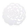 50pcs Hollow Rose Shape Decoration Paper Wine Glass Place Card