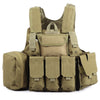 Tactical Military Battle Combat Airsoft Molle Bullet Assault Plate Carrier Vest