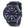 CURREN 8240 Fashion Water Resistant Male Quartz Watch with Leather Strap