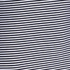 Stylish Scoop Neck Lace Panelled Striped Dress For Women