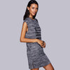 Graphic Applique Slit Tee Dress