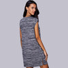 Graphic Applique Slit Tee Dress