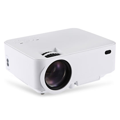 RUISHIDA M1 Portable 1500 Lumens 800 x 480 Pixels Projector with VGA HDMI USB SD Card Slot for Home Office Education