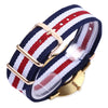 ANGIE ST7203G Men Quartz Watch Swiss Movt 3ATM Detachable Nylon Strap Wristwatch