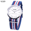 ANGIE ST7203G Men Quartz Watch Swiss Movt 3ATM Detachable Nylon Strap Wristwatch