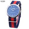 ANGIE ST7203G Men Quartz Watch Swiss Movt 3ATM Detachable Nylon Strap Wristwatch