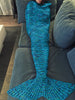Comfortable Multicolor Knitted Throw Mermaid Tail Design Blanket For Adult