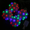 Solar Powered LED Rose Flower Lamp RGB Fairy String Light