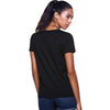 Casual V-Neck Flag Print Short Sleeve T-Shirt For Women