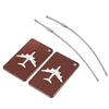 SHINETRIP 2pcs Luggage Hang Tag Boarding Shipment Label with Stainless Steel Ring
