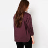 Stylish Turn-down Collar Front Single-breasted Pocket Shirt for Women