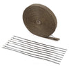 Auto Car Titanium Exhaust Header Tube Fiberglass Heat Wrap Tape