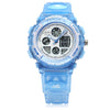 HOSKA H003S Digital Quartz Children Sport Watch Chronograph Calendar Alarm Backlight 5ATM Wristwatch