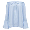 Sweet Off The Shoulder Flare Sleeve Lacework T-shirt for Women