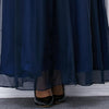 Elegant Round Collar 3/4 Sleeve Lace Spliced Women Dress