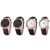 SANCYBIRDS FY979 Men Quartz Watch  Date Display Genuine Leather Strap Wristwatch