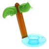 Inflatable Drink Can Holder Coconut Tree Shape Summer Beach Bath Toy Lucency