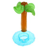 Inflatable Drink Can Holder Coconut Tree Shape Summer Beach Bath Toy Lucency