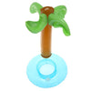 Inflatable Drink Can Holder Coconut Tree Shape Summer Beach Bath Toy Lucency