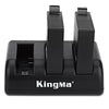 KingMa BM038 Triple USB Charger with 2pcs 1400mAh Battery for XiaoYi AZ16 Camera