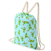 Cute Retro Canvas Drawstring Backpack 3D Printing Gym Beach Bag School Bag Fitness Tote Sack