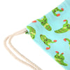 Cute Retro Canvas Drawstring Backpack 3D Printing Gym Beach Bag School Bag Fitness Tote Sack