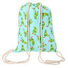 Cute Retro Canvas Drawstring Backpack 3D Printing Gym Beach Bag School Bag Fitness Tote Sack