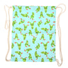 Cute Retro Canvas Drawstring Backpack 3D Printing Gym Beach Bag School Bag Fitness Tote Sack