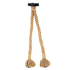 Retro Industrial Hemp Rope Double Head Ceiling Light Lamp Socket