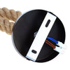 Retro Industrial Hemp Rope Double Head Ceiling Light Lamp Socket