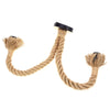Retro Industrial Hemp Rope Double Head Ceiling Light Lamp Socket
