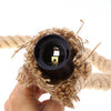 Retro Industrial Hemp Rope Double Head Ceiling Light Lamp Socket