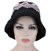 Vintage Jacquard Pattern Color Mixing Knitted Hat for Ladies