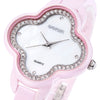 WEIQIN W3225 Female Quartz Watch Artificial Diamond Clover-shape Dial Ceramic Band 3ATM Wristwatch