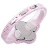 WEIQIN W3225 Female Quartz Watch Artificial Diamond Clover-shape Dial Ceramic Band 3ATM Wristwatch
