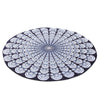 Printed Beach Towel Round Pad Mat Outdoor Equipment