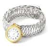 JUBAOLI 1124 Female Quartz Watch Arabic Numerals Scale Hollow Band Bracelet Wristwatch