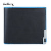 Baellerry Trendy Pure Color Men Short Open Cash Photo Card Wallet