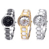 LOTUSMAN DL895TXA Women Quartz Watch Calendar Artificial Diamond Dial Water Resistance Wristwatch