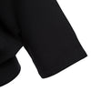 Round Collar Bat Sleeve Loose Slit Back Knotted Blouse