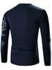Tattoo Style Tiger Print Round Neck Long Sleeve T-Shirt For Men